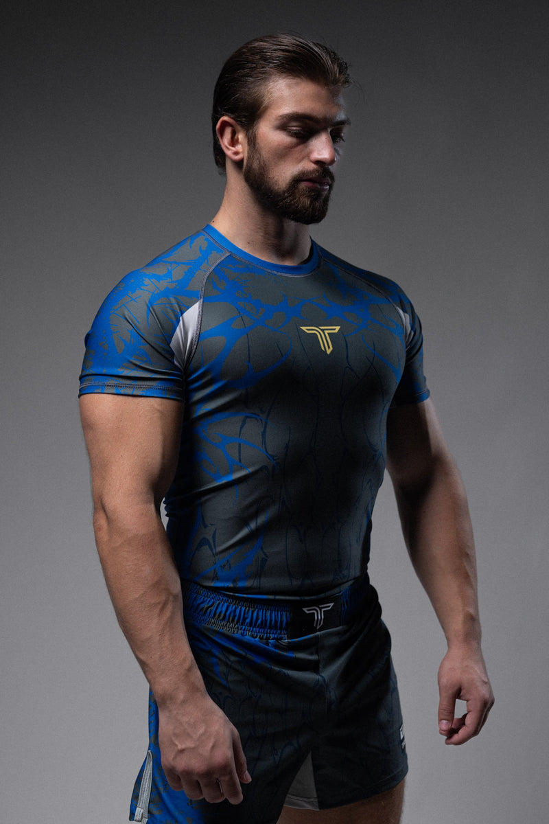 Symbiotek Short-Sleeve Rashguard - Blue