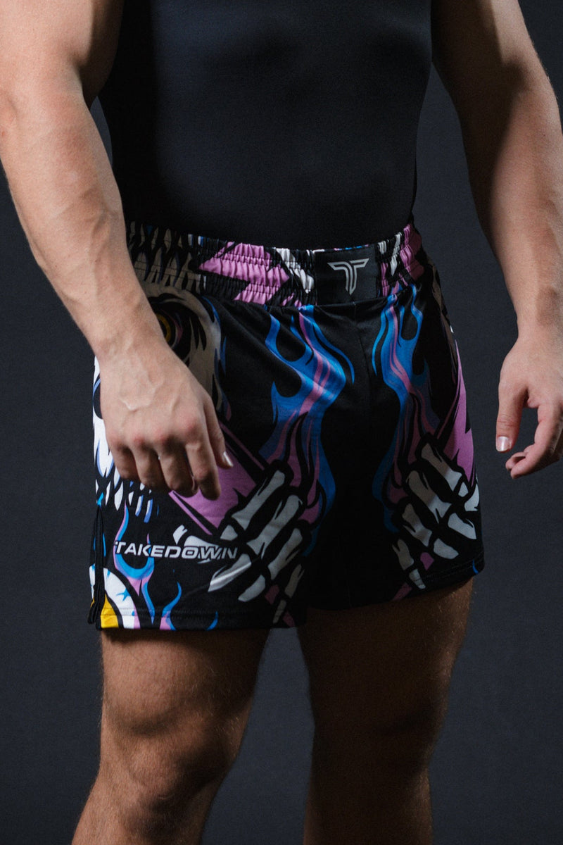 Lightning Skull Fight Shorts (5”&7“ Inseam)