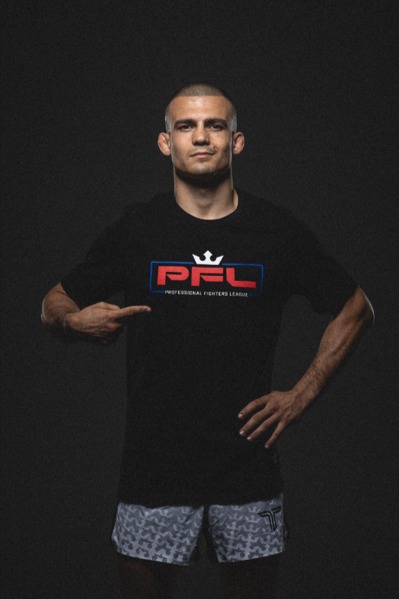 PFL Essential Red Logo T-Shirt - Black
