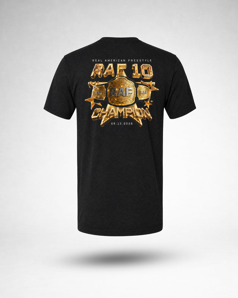 RAF 10 Champions Tee - Black
